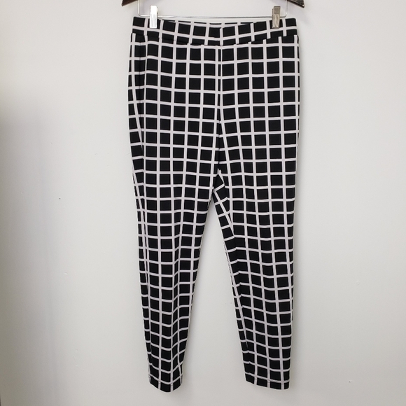 NEW Direction Window Pane Black & White Pants L - Picture 3 of 12